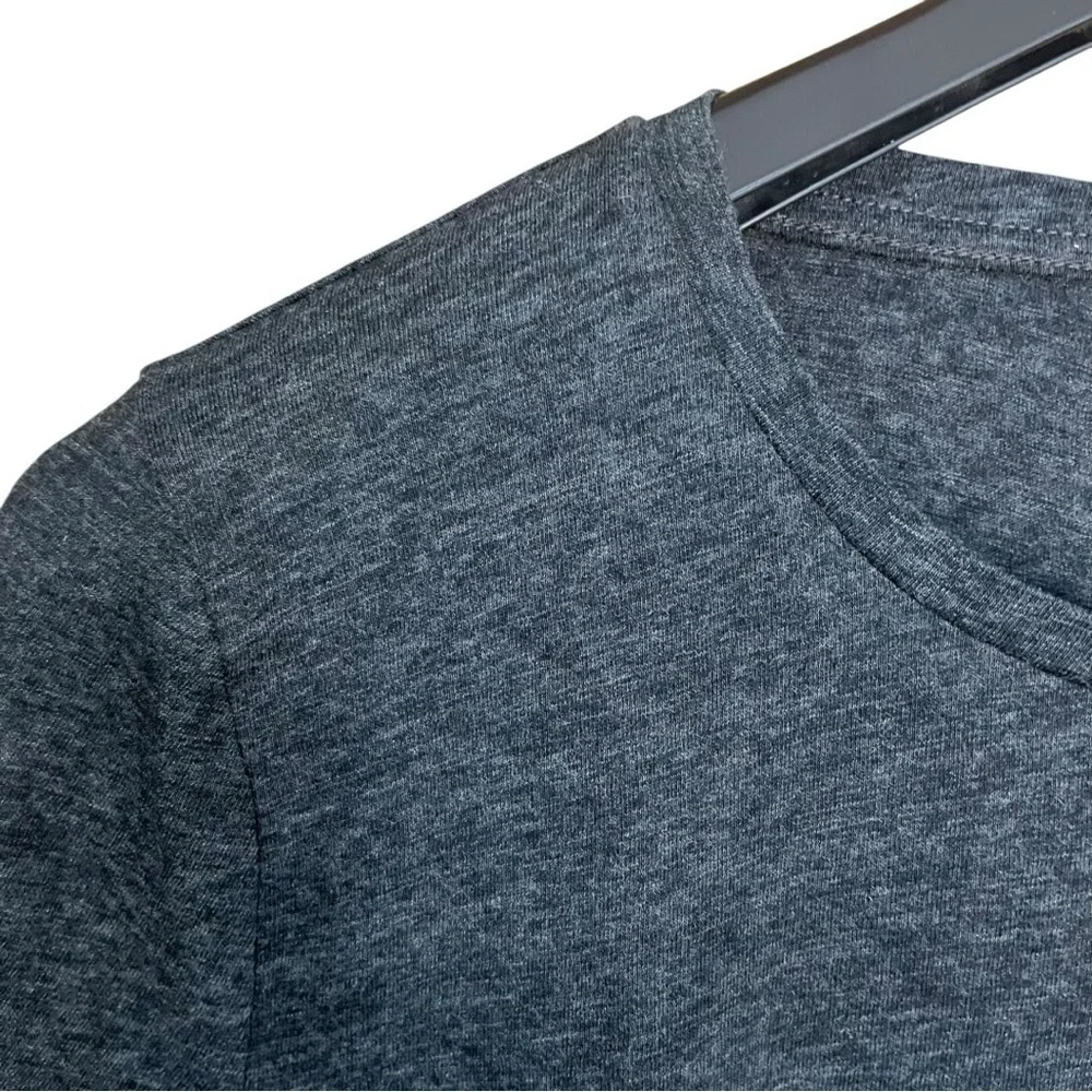 J. Crew Mercantile Side Tie T-Shirt Heather Gray